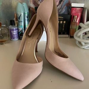 Jessica Simpson 4 Inch pink blush heels.